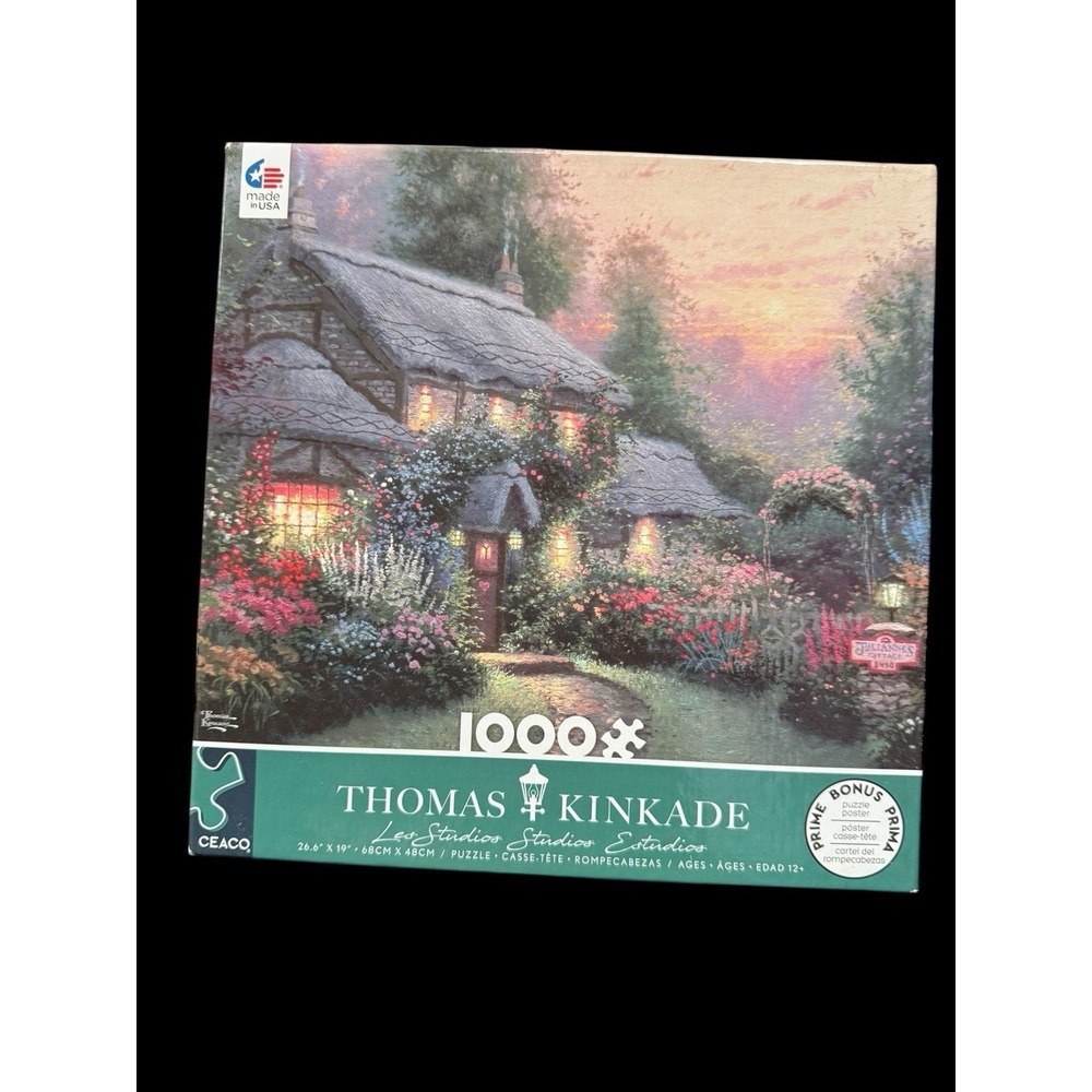 Thomas Kinkade Ceaco Puzzle 2021 1000Pc Julianne's Cottage NIB